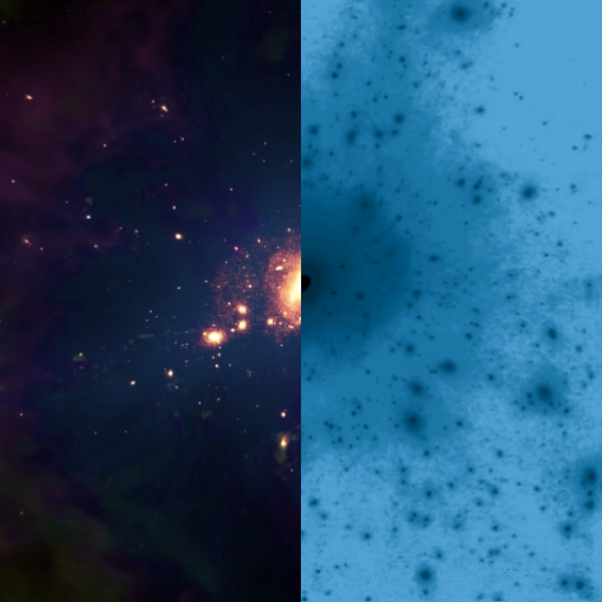 Исследованиям, проведенным командой IAC, удалось впервые подтвердить с помощью наблюдений влияние темной материи на эволюцию галактик